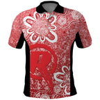 Australian Renegades Cricket Custom Polo Shirt Minimalism Aboriginal