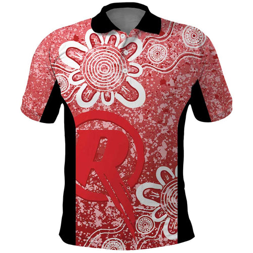 Australian Renegades Cricket Custom Polo Shirt Minimalism Aboriginal