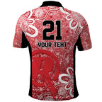 Australian Renegades Cricket Custom Polo Shirt Minimalism Aboriginal