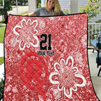 Australian Renegades Cricket Custom Quilt Minimalism Aboriginal