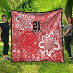 Australian Renegades Cricket Custom Quilt Minimalism Aboriginal