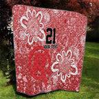 Australian Renegades Cricket Custom Quilt Minimalism Aboriginal