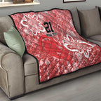 Australian Renegades Cricket Custom Quilt Minimalism Aboriginal