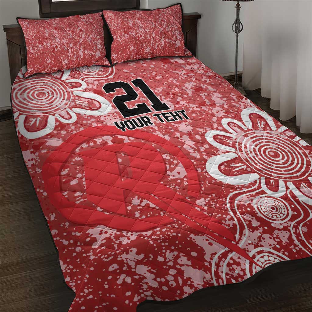 Australian Renegades Cricket Custom Quilt Bed Set Minimalism Aboriginal