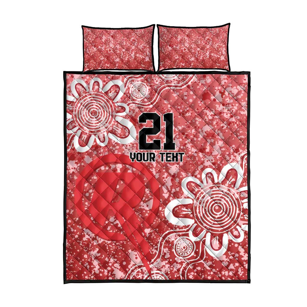 Australian Renegades Cricket Custom Quilt Bed Set Minimalism Aboriginal