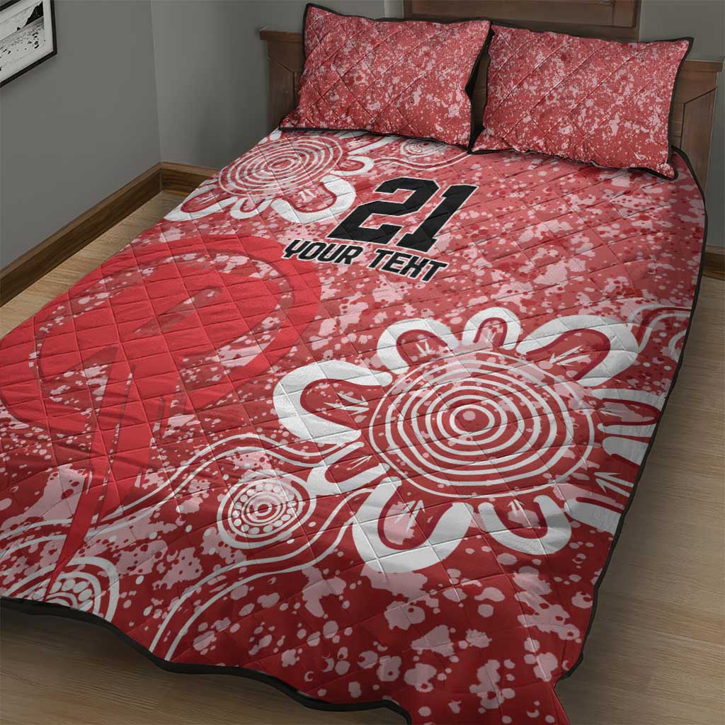 Australian Renegades Cricket Custom Quilt Bed Set Minimalism Aboriginal