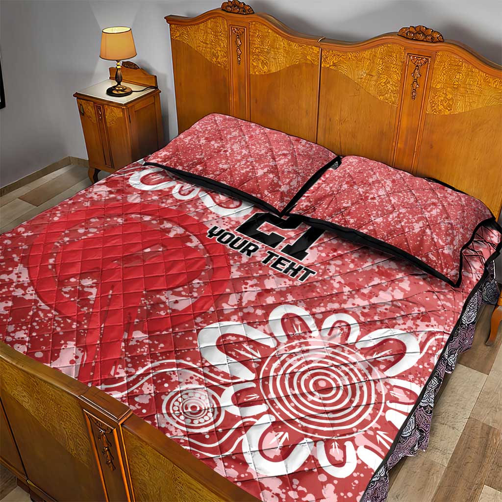 Australian Renegades Cricket Custom Quilt Bed Set Minimalism Aboriginal
