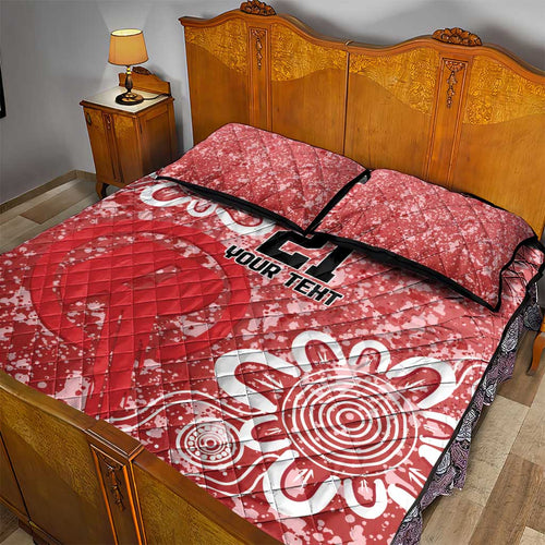 Australian Renegades Cricket Custom Quilt Bed Set Minimalism Aboriginal
