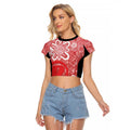 Australian Renegades Cricket Custom Raglan Cropped T Shirt Minimalism Aboriginal