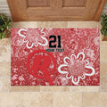 Australian Renegades Cricket Custom Rubber Doormat Minimalism Aboriginal