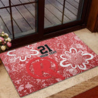 Australian Renegades Cricket Custom Rubber Doormat Minimalism Aboriginal