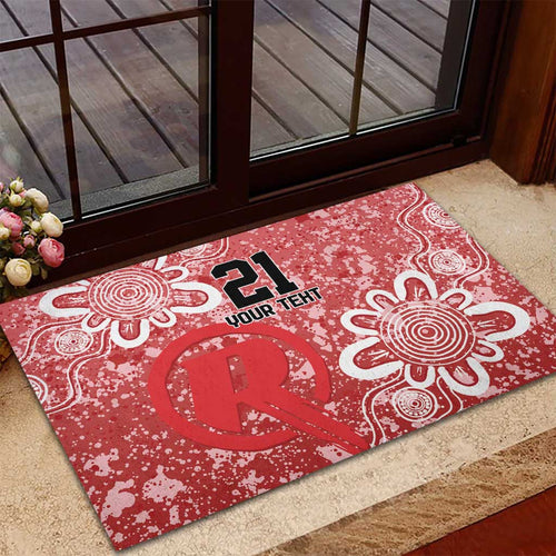 Australian Renegades Cricket Custom Rubber Doormat Minimalism Aboriginal