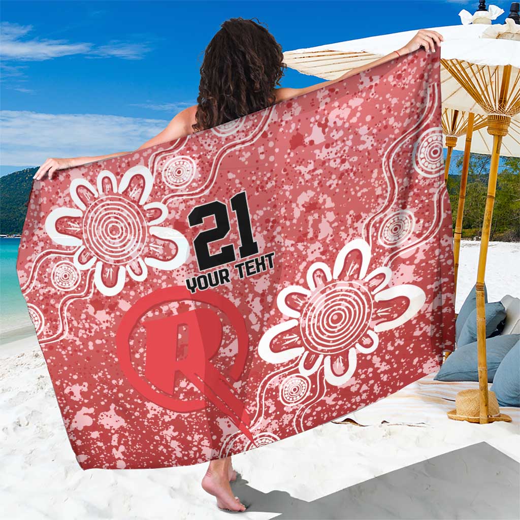 Australian Renegades Cricket Custom Sarong Minimalism Aboriginal