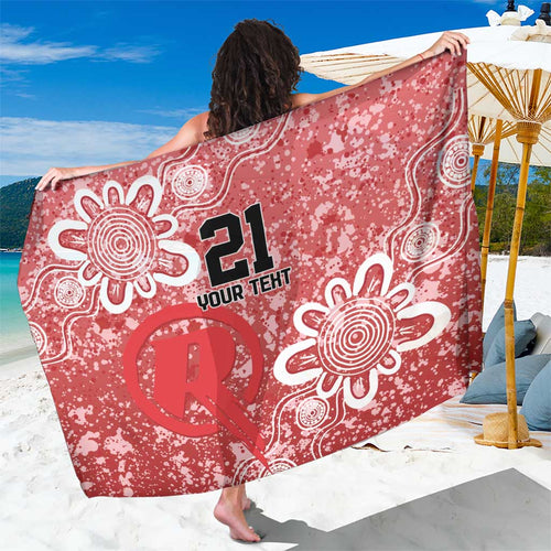 Australian Renegades Cricket Custom Sarong Minimalism Aboriginal