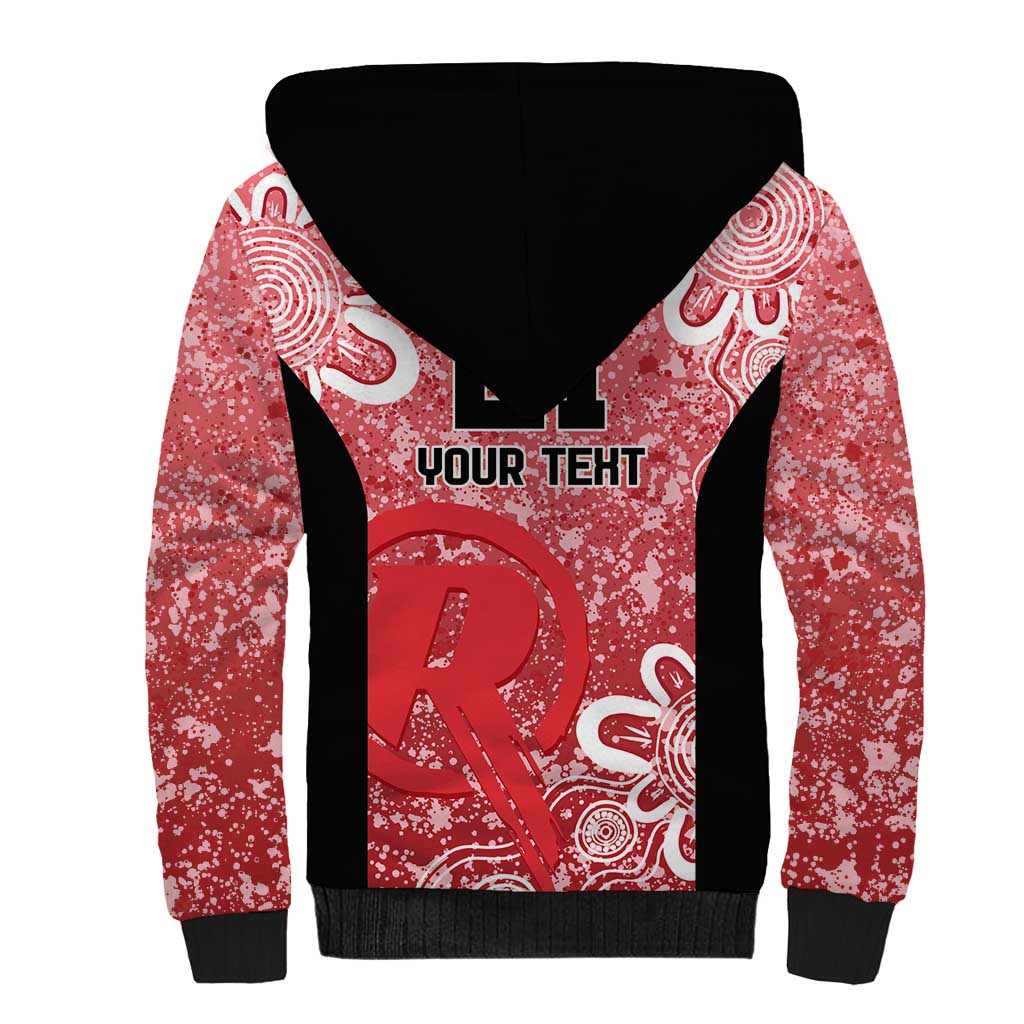 Australian Renegades Cricket Custom Sherpa Hoodie Minimalism Aboriginal