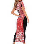 Australian Renegades Cricket Custom Short Sleeve Bodycon Dress Minimalism Aboriginal