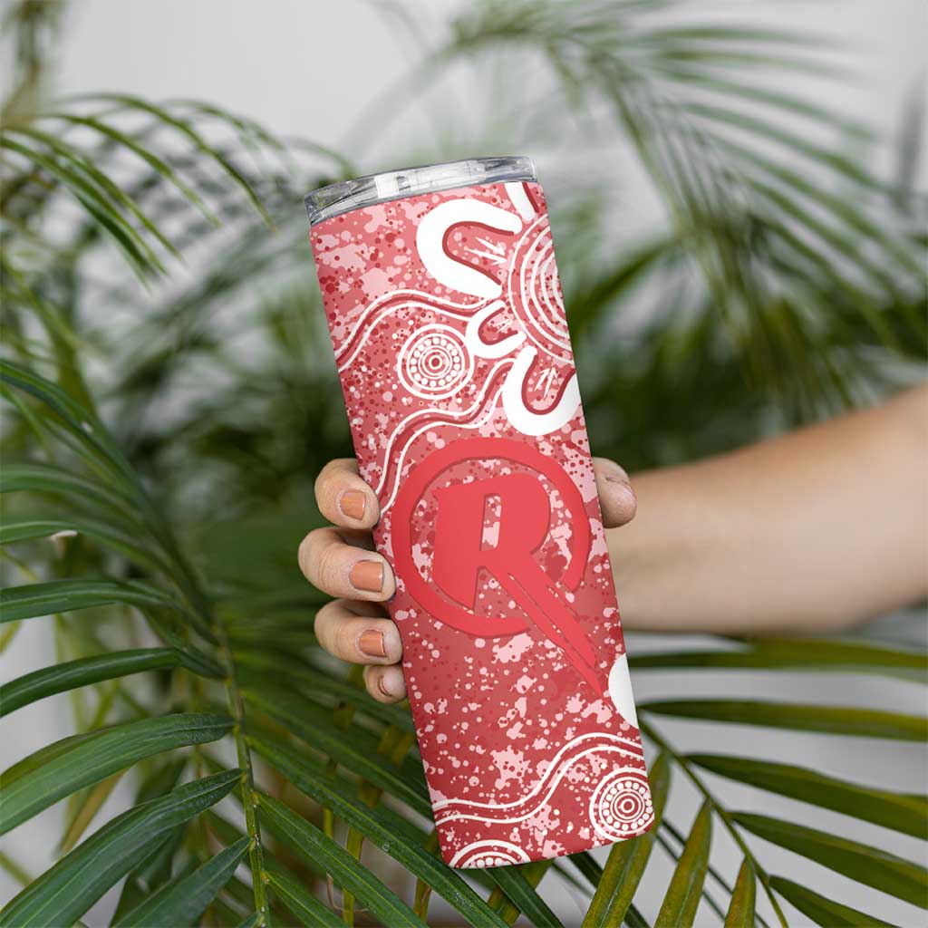Australian Renegades Cricket Custom Skinny Tumbler Minimalism Aboriginal