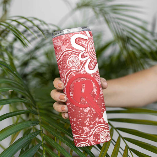 Australian Renegades Cricket Custom Skinny Tumbler Minimalism Aboriginal