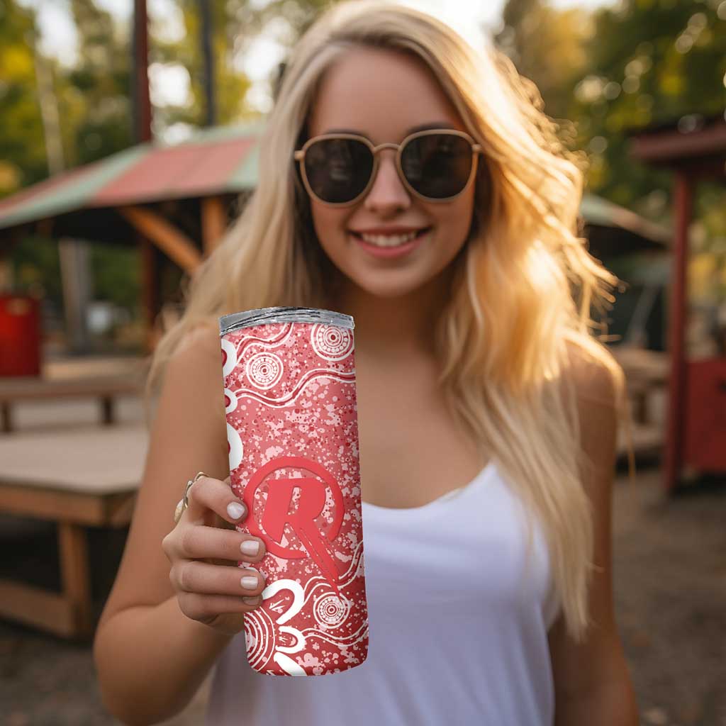 Australian Renegades Cricket Custom Skinny Tumbler Minimalism Aboriginal