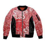 Australian Renegades Cricket Custom Sleeve Zip Bomber Jacket Minimalism Aboriginal