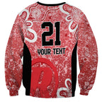 Australian Renegades Cricket Custom Sweatshirt Minimalism Aboriginal