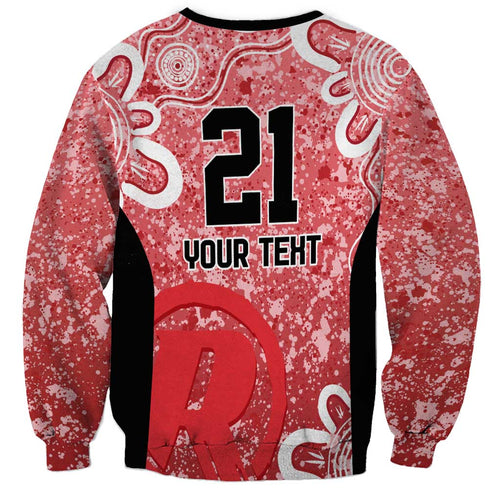 Australian Renegades Cricket Custom Sweatshirt Minimalism Aboriginal