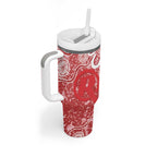 Australian Renegades Cricket Custom Tumbler With Handle Minimalism Aboriginal