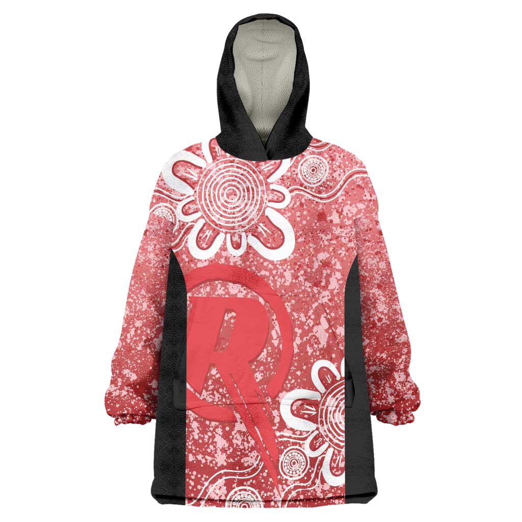 Australian Renegades Cricket Custom Wearable Blanket Hoodie Minimalism Aboriginal