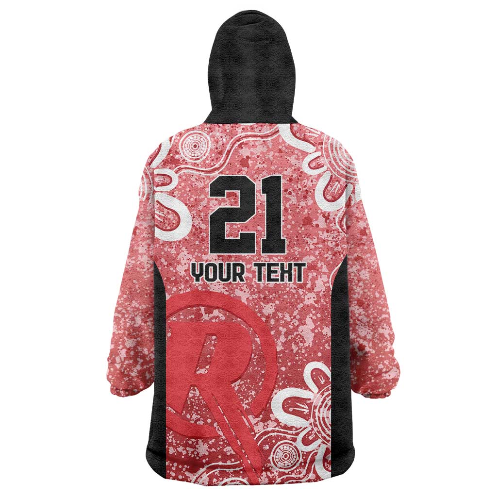 Australian Renegades Cricket Custom Wearable Blanket Hoodie Minimalism Aboriginal