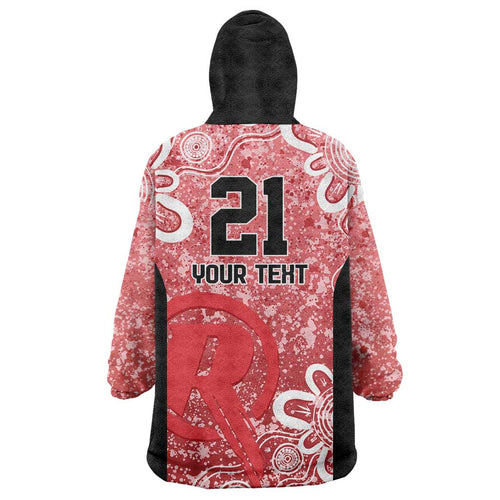 Australian Renegades Cricket Custom Wearable Blanket Hoodie Minimalism Aboriginal