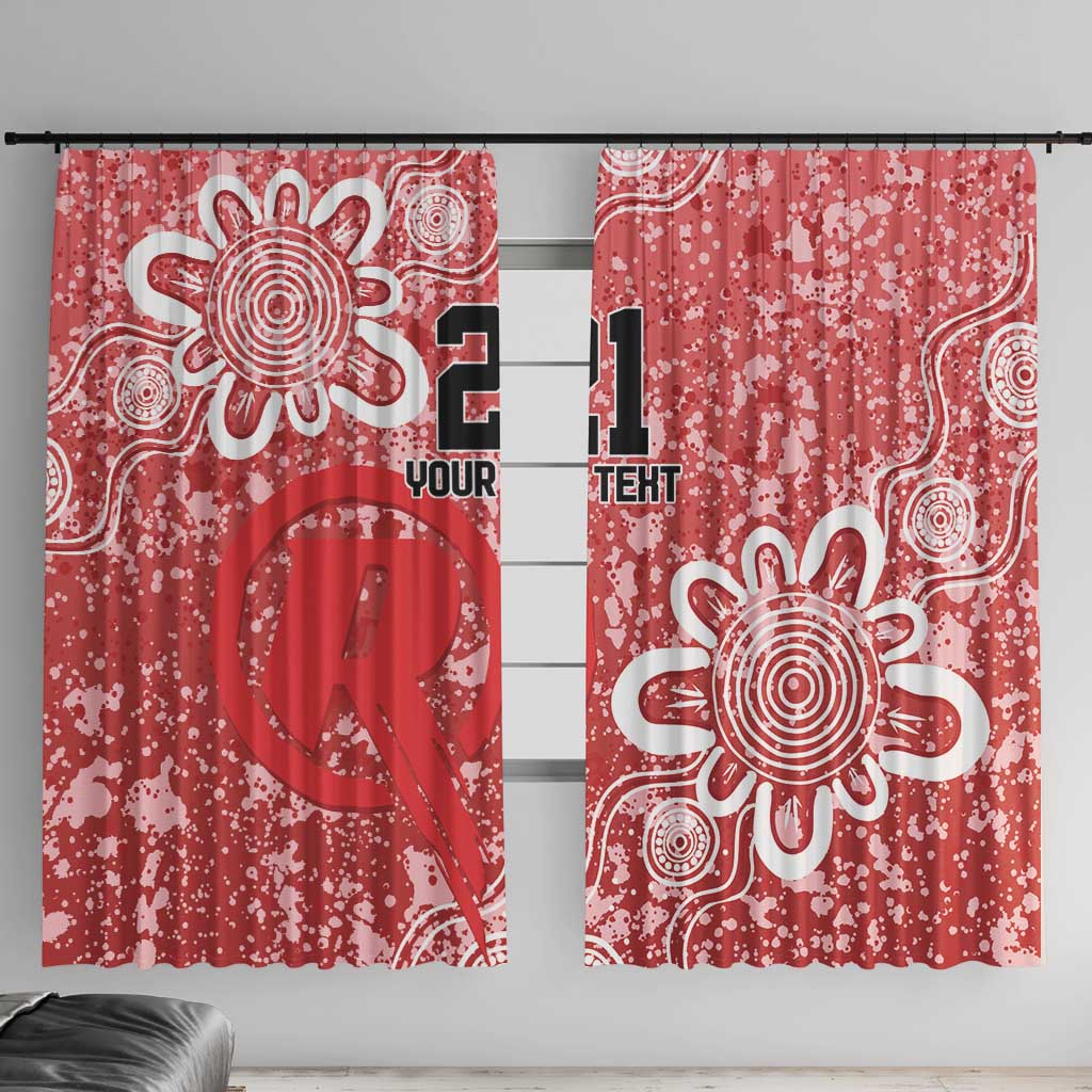 Australian Renegades Cricket Custom Window Curtain Minimalism Aboriginal