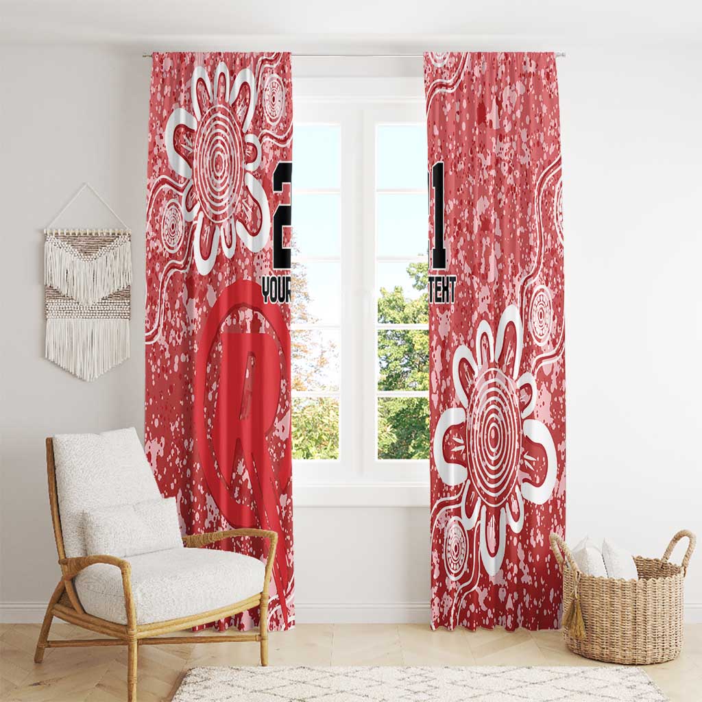 Australian Renegades Cricket Custom Window Curtain Minimalism Aboriginal