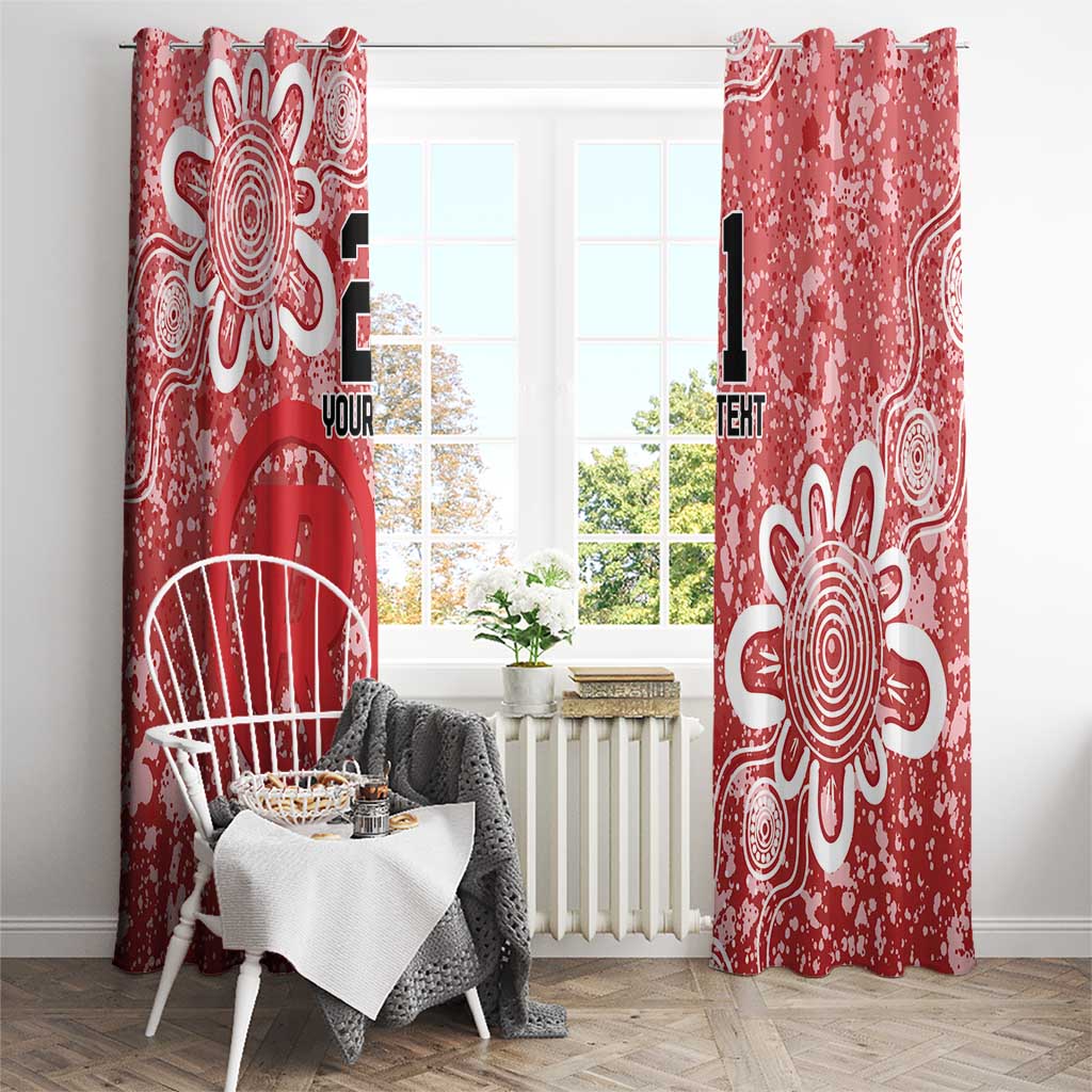 Australian Renegades Cricket Custom Window Curtain Minimalism Aboriginal