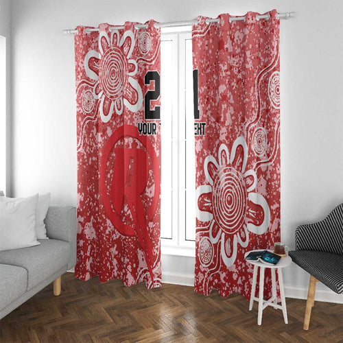 Australian Renegades Cricket Custom Window Curtain Minimalism Aboriginal
