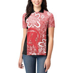 Australian Renegades Cricket Custom Women Polo Shirt Minimalism Aboriginal