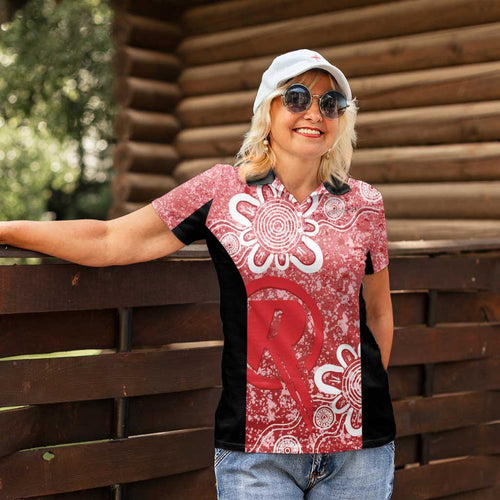 Australian Renegades Cricket Custom Women Polo Shirt Minimalism Aboriginal