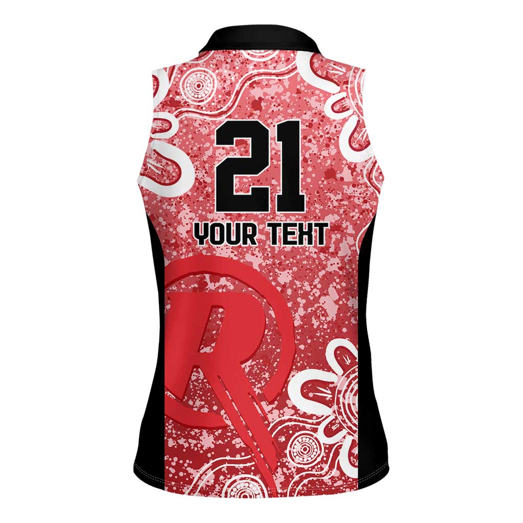 Australian Renegades Cricket Custom Women Sleeveless Polo Shirt Minimalism Aboriginal