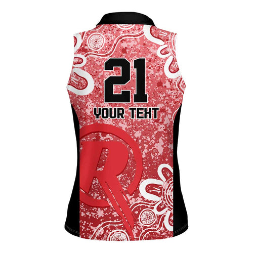 Australian Renegades Cricket Custom Women Sleeveless Polo Shirt Minimalism Aboriginal