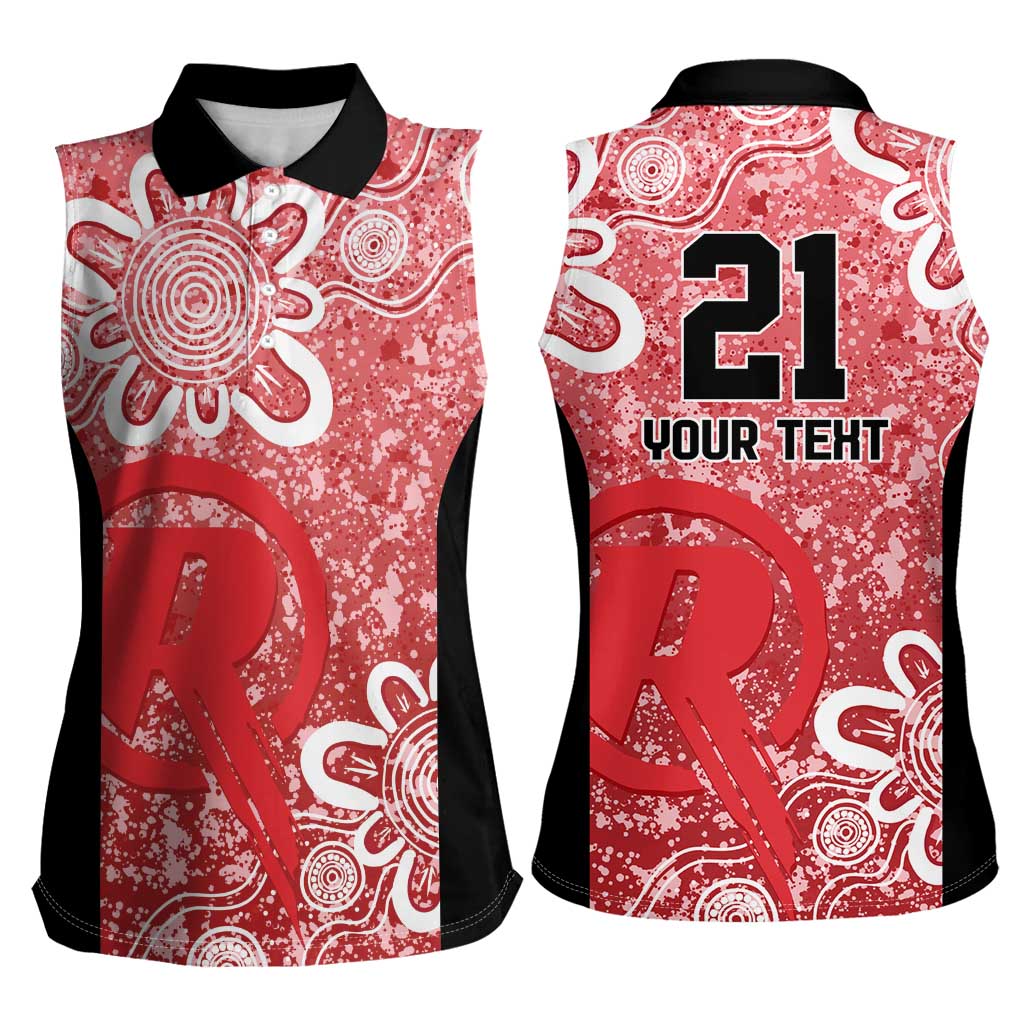 Australian Renegades Cricket Custom Women Sleeveless Polo Shirt Minimalism Aboriginal