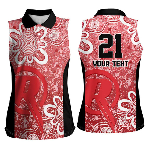 Australian Renegades Cricket Custom Women Sleeveless Polo Shirt Minimalism Aboriginal