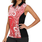 Australian Renegades Cricket Custom Women Sleeveless Polo Shirt Minimalism Aboriginal