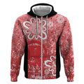 Australian Renegades Cricket Custom Zip Hoodie Minimalism Aboriginal