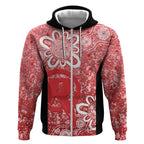 Australian Renegades Cricket Custom Zip Hoodie Minimalism Aboriginal