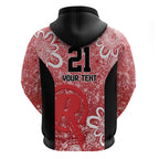 Australian Renegades Cricket Custom Zip Hoodie Minimalism Aboriginal