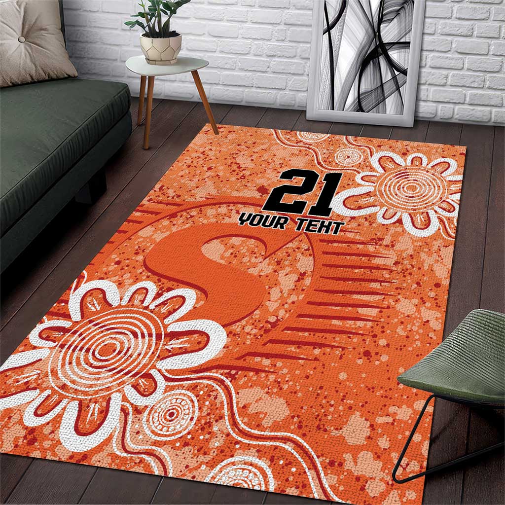 Australian Scorchers Cricket Custom Area Rug Minimalism Aboriginal