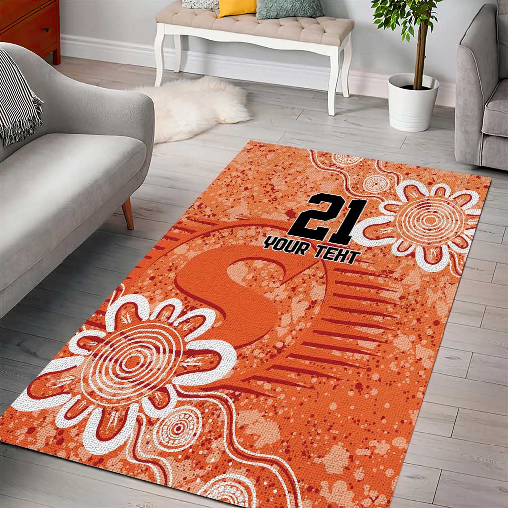 Australian Scorchers Cricket Custom Area Rug Minimalism Aboriginal