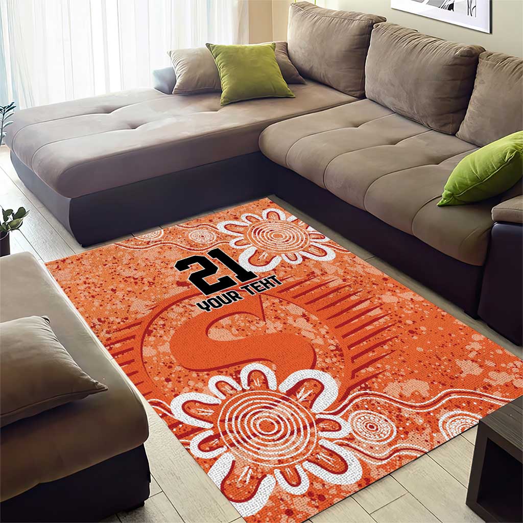Australian Scorchers Cricket Custom Area Rug Minimalism Aboriginal