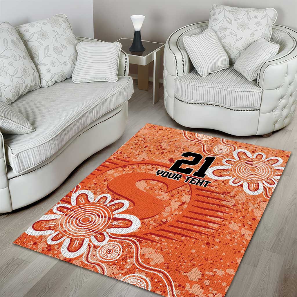 Australian Scorchers Cricket Custom Area Rug Minimalism Aboriginal