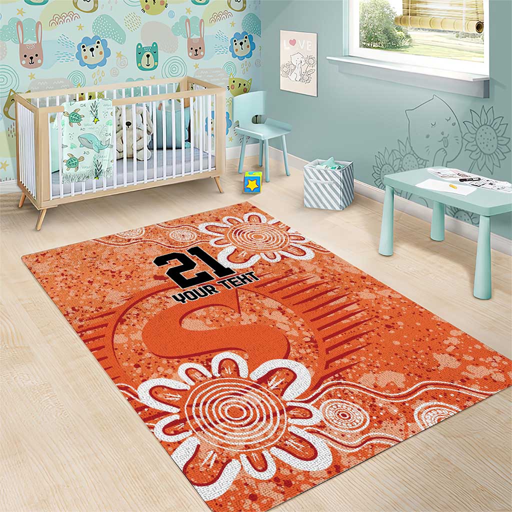 Australian Scorchers Cricket Custom Area Rug Minimalism Aboriginal