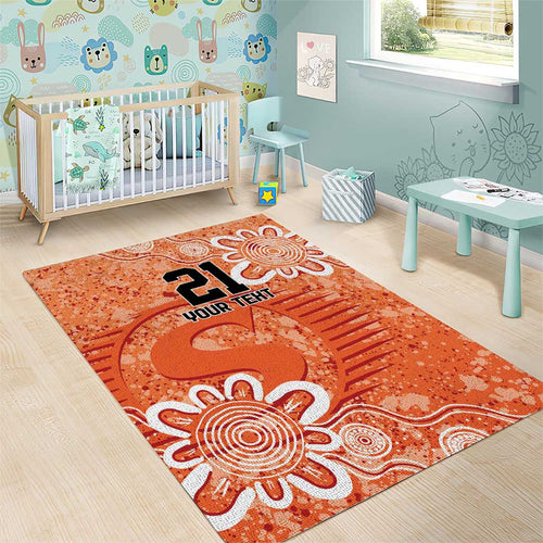 Australian Scorchers Cricket Custom Area Rug Minimalism Aboriginal